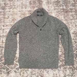 J Crew Roll Collar Sweater New M Medium Gray